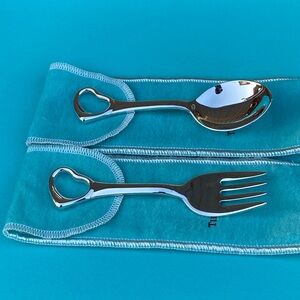 Tiffany & Co. Silver Elsa peretti Heart Flatware Set